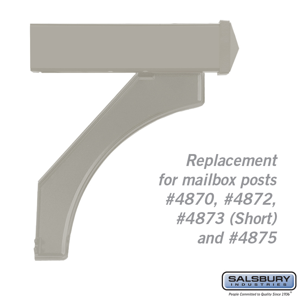 Arm Kit - Replacement for Deluxe Post for Mailbox - Nickel