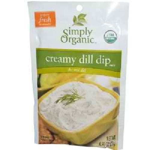 Simply Organic Creamy Dill Dip (12x0.7OZ )