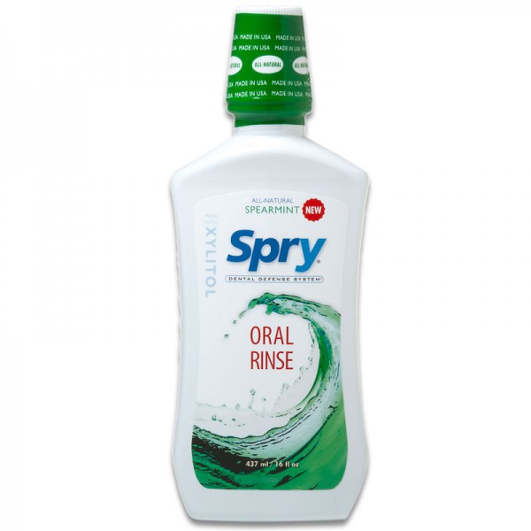 Spry Oral Rinse Spearmint (1x16 OZ)