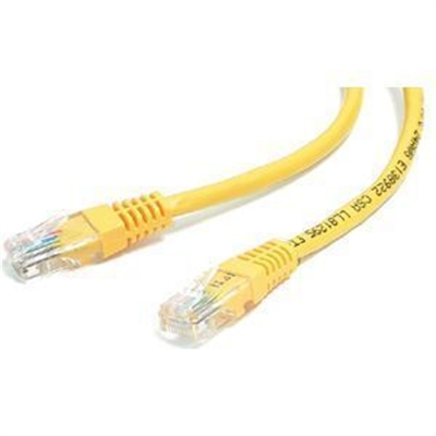 1' Yellow  Molded Cables