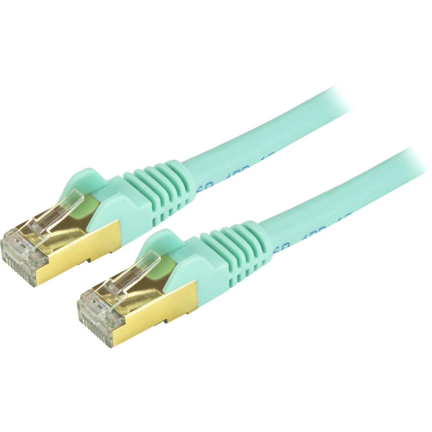 15ft Aqua Cat6a STP Cable