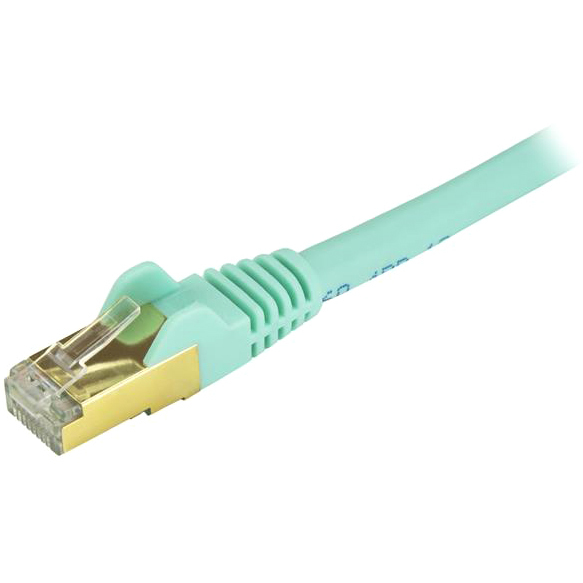20ft Aqua Cat6a STP Cable