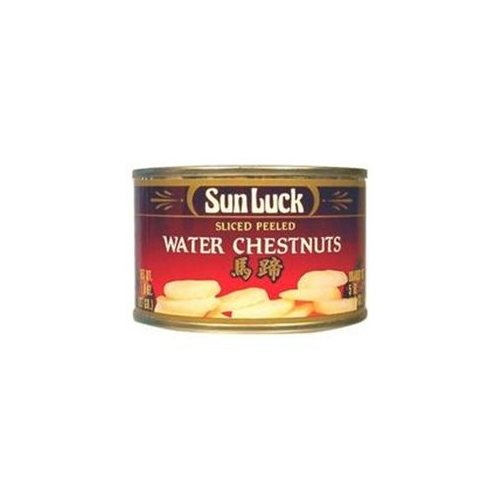 Sun Luck Sliced Peeled Water Chestnuts (12x8 Oz)