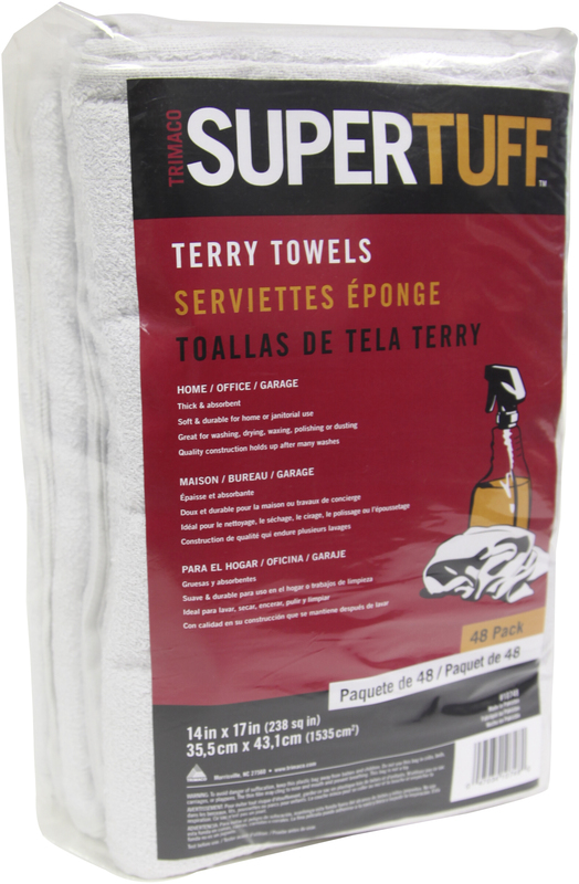10748 48CT WHITE TERRY TOWELS