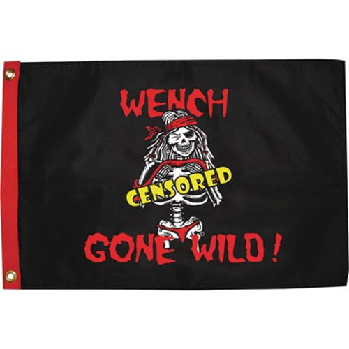 Pirate Wench Wild 12X18 Nylon Flag