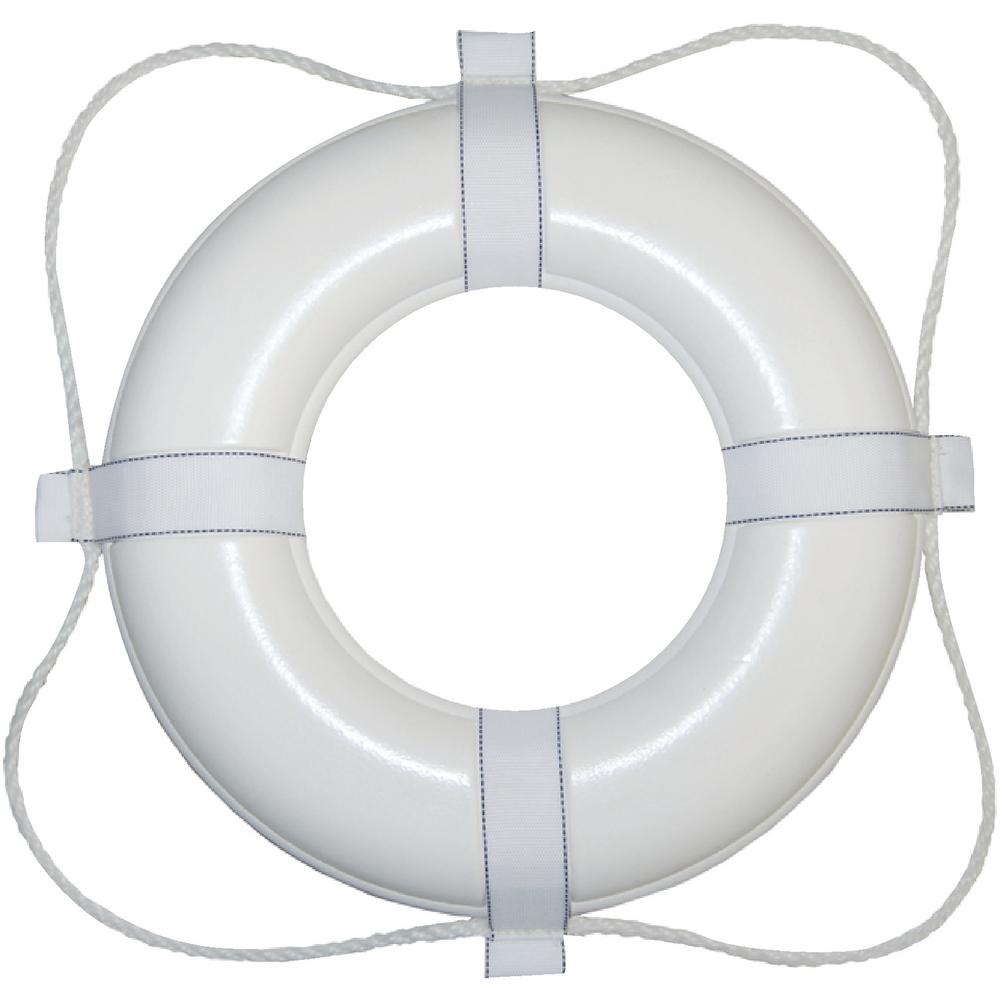 24In White Foam Ring Buoy-Single Pack