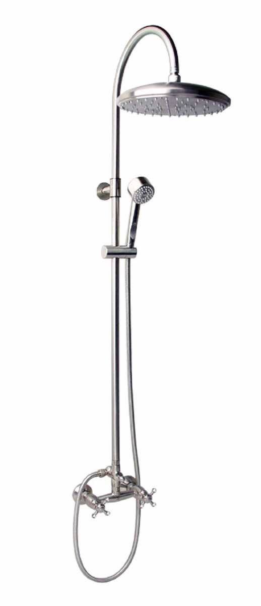 CAP-113DDS-12 Wall Mount Hot & Cold Shower with Cross Handle Valve
