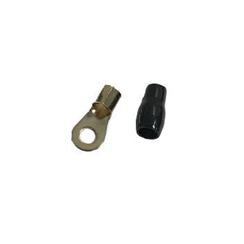 1/4" Ring Terminal For 4 Gauge Wire (Blk
