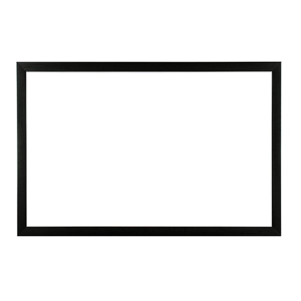 Magnetic Dry Erase Board with MDF Frame, 36 x 24, White Surface, Black Frame