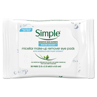 Eye And Skin Care, Eye Make-Up Remover Pads, 30/Pack, 6 Packs/Carton