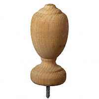 Marine Ornamental Tiffany Traditional Post Top With Pressure Treated Base 6-1/2 in H, Pine, White