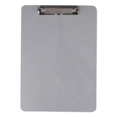 Aluminum Clipboard with Low Profile Clip, 1/2" Capacity, 8 x 11 1/2 Sheets
