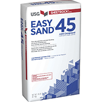 Sheetrock Easy Sand 45 384210120 Lightweight Joint Compound, 18 lb Bag, White to Off-White Solid