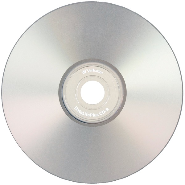 Verbatim 94892 80-Minute/700MB 52x DataLifePlus Silver Inkjet Printable CD-Rs, 50-ct Spindle