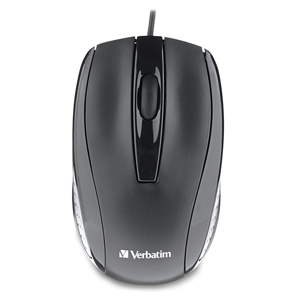 Corded Optical Mouse Black
