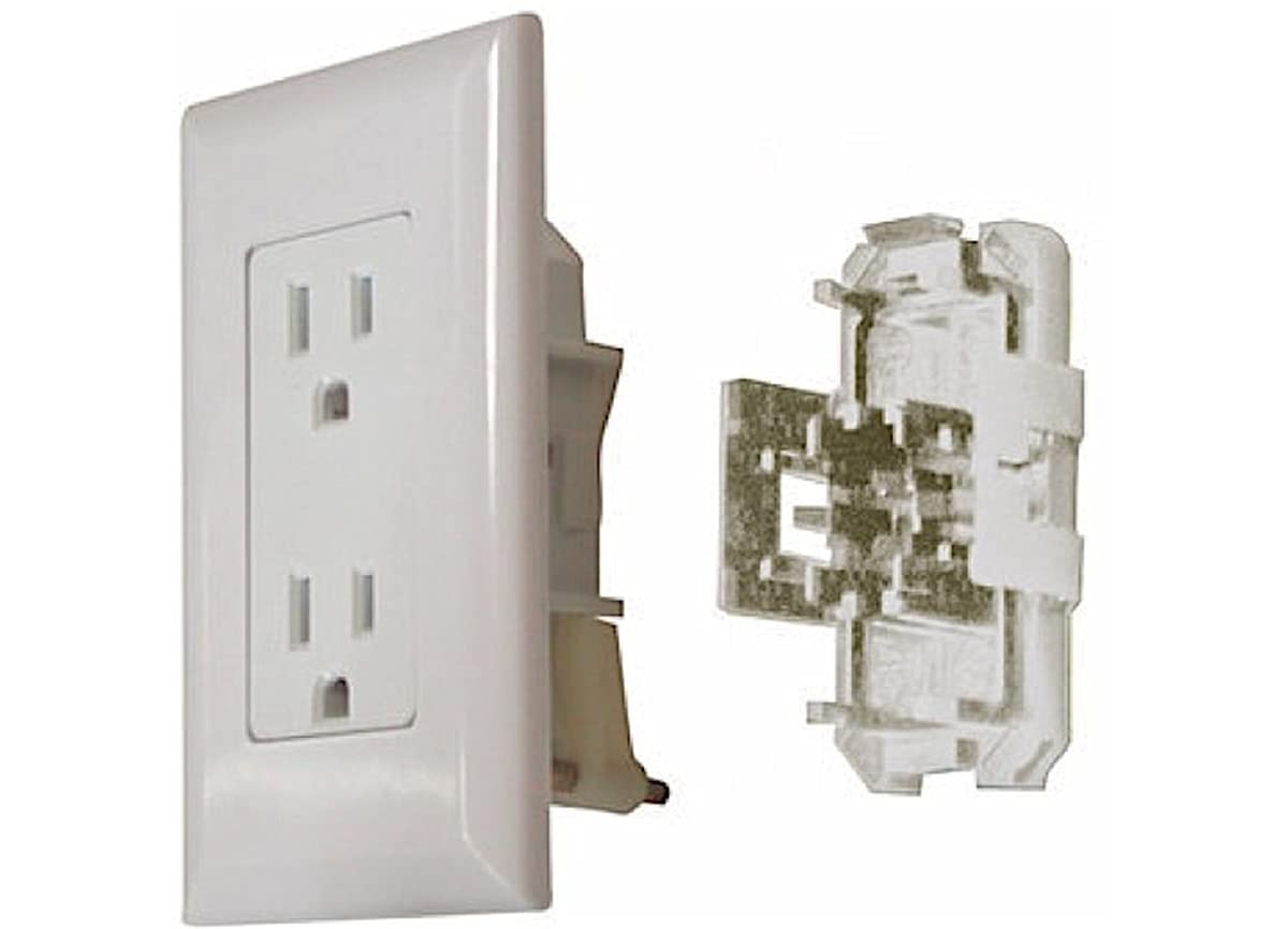 20 Amp Decor Receptacle With Cover - White