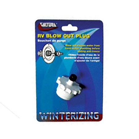 BLOW OUT PLUG, WHITE, CARDED