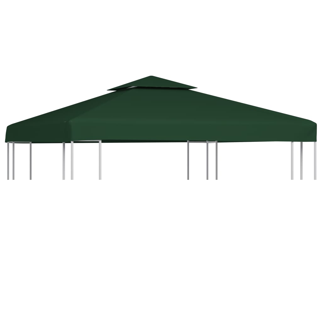 vidaXL Gazebo Cover Canopy Replacement 9.14 oz/yd2 Green 10'x10'