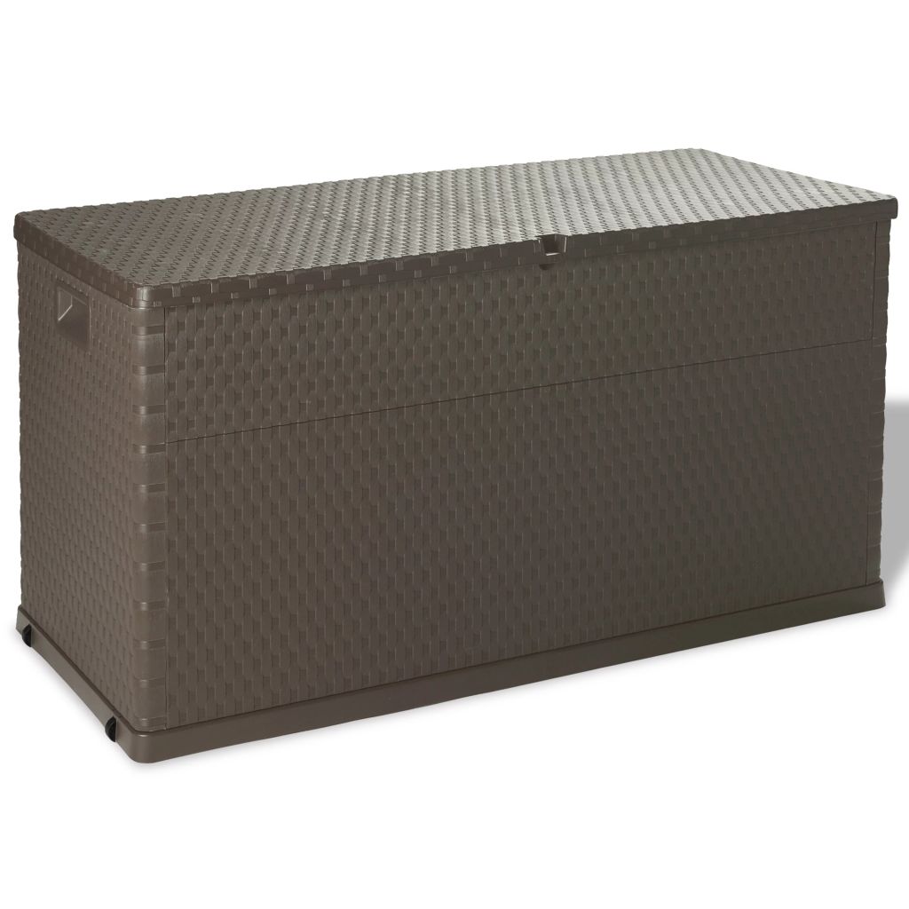 vidaXL Patio Storage Box Brown 47.2"x22"x24.8"
