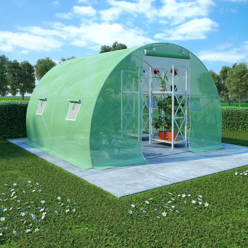vidaXL Greenhouse 64.6 ft2  9.8'x6.6'x6.6'