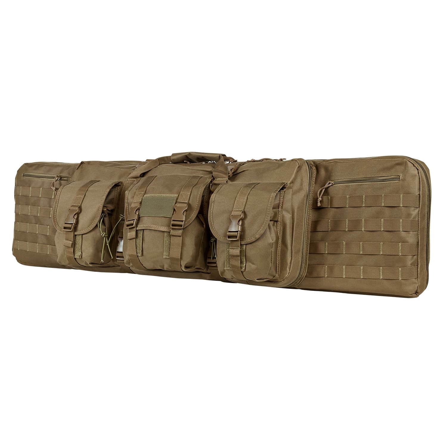 Vism Deluxe Double Rifle Case 55 inL x 13 inH-Tan