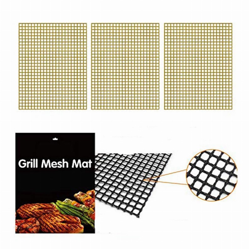 Grill Mesh Mat For Tailgating And Outdoor BBQ  3-Pack