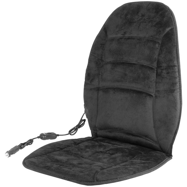 Wagan Tech 9448 12-Volt Deluxe Velour Heated Seat Cushion