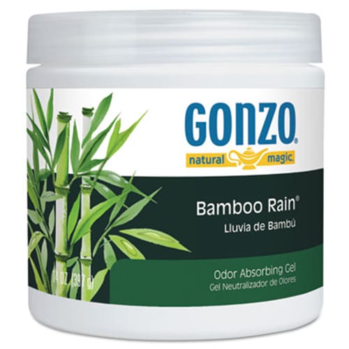 Odor Absorbing Gel, Bamboo Rain, 14 oz Jar, 12/Case