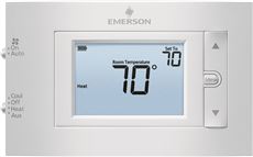 EMERSON� 80 SERIES� NON-PROGRAMMABLE HEAT PUMP, 4.5 IN. DISPLAY, 2 HEAT / 1 COOL, DUAL FUEL OPTION