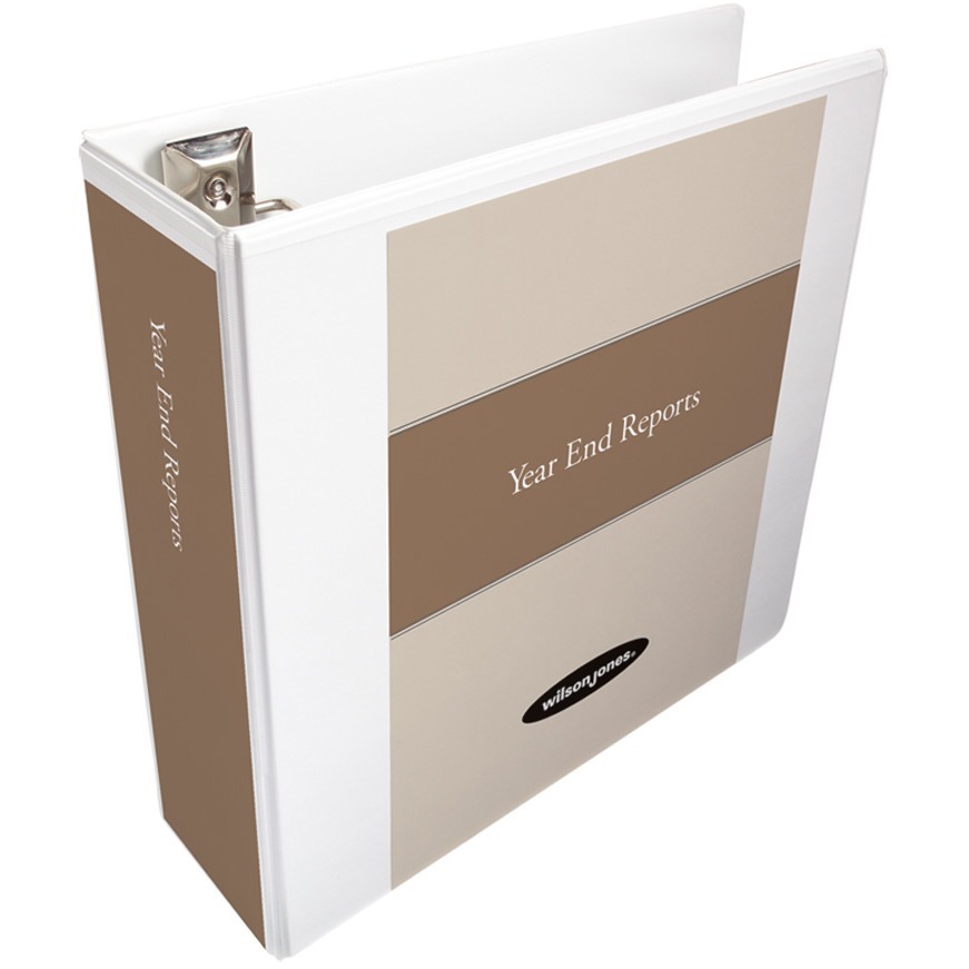 Ultra Duty D-Ring View Binder w/Extra-Durable Hinge, 3" Cap, White