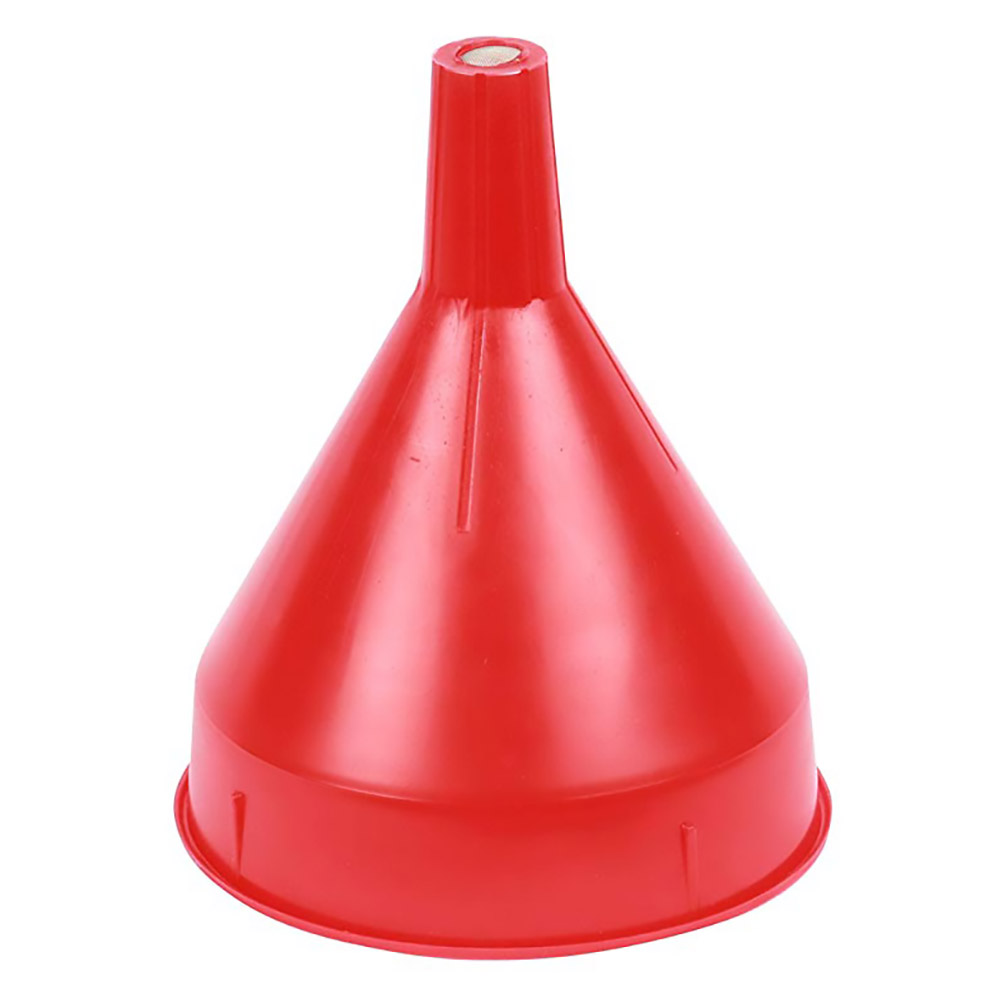 WirthCo 32002 Funnel King Red Safety Funnel with Screen - 2 Quart