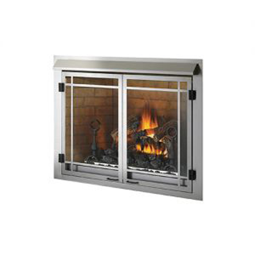 Riverside 42 Clean Face Zero Clearance Stainless Steel Millivolt Ignition Outdoor Fireplace - GSS42CFN