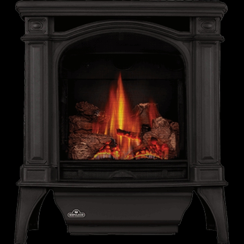 Napoleon Bayfield 25 Direct Vent Electronic Ignition Natural Gas Cast Majolica Brown Iron Stove - GDS25NN-1