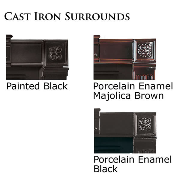 CFSKN-A Cast Iron Surround Kit - Porcelain Enamel, Majolica Brown (Covers Opening 44"W X 36"H)