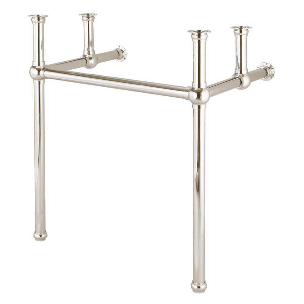 Embassy 30 Inch Wide Single Wash Stand and P-Trap included in Polished Nickel (PVD) Finish