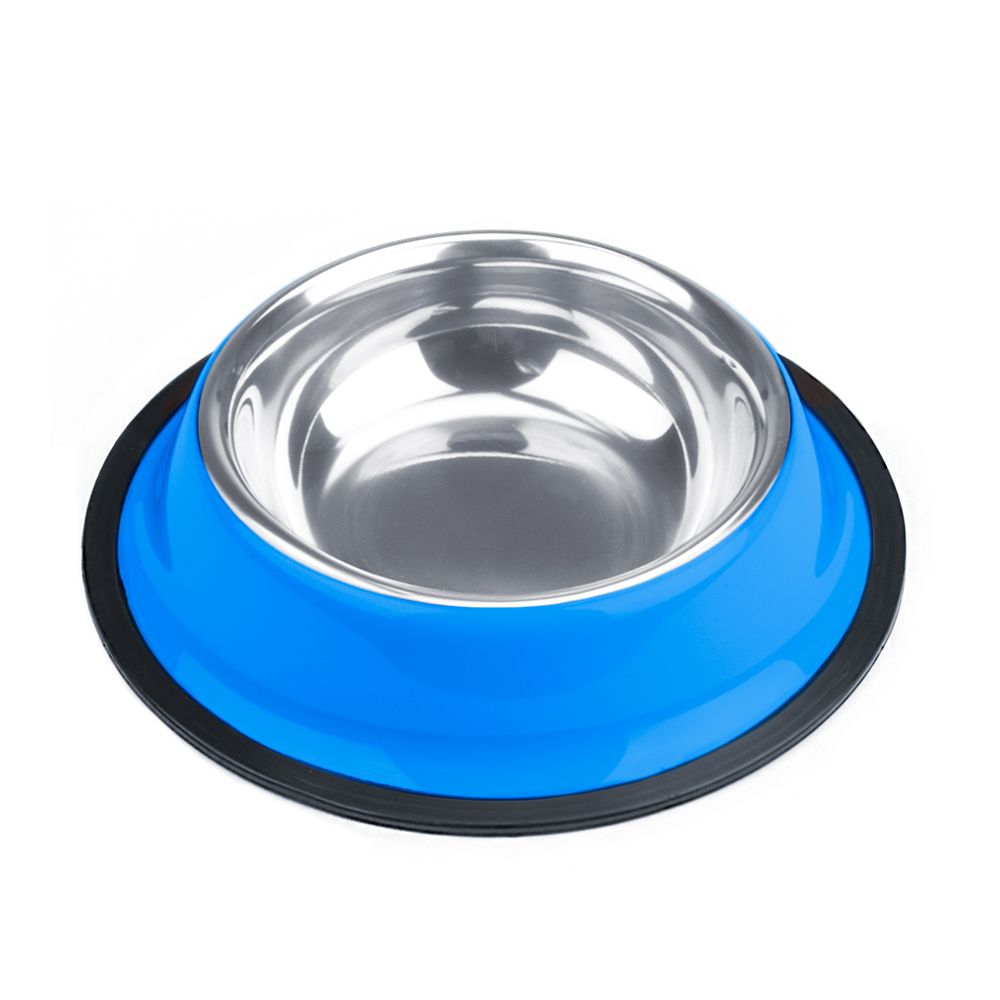 4oz. Blue Stainless Steel Dog Bowl