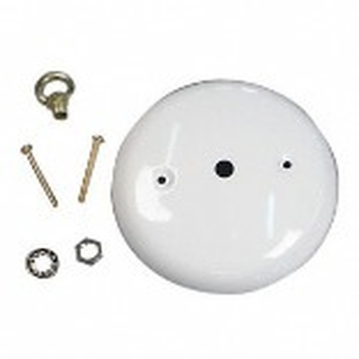 Modern Canopy Kit with Center Hole White Finish