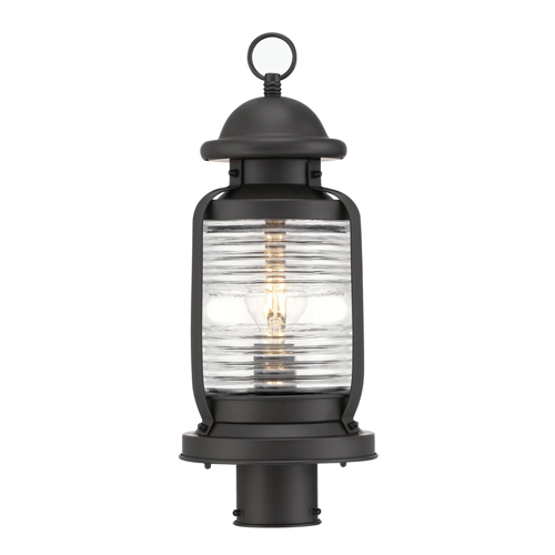 Westinghouse Lighting Weatherby One-Light Outdoor Post-Top Fixture, Weathered Bronze Finish with Clear Glass