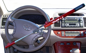 The Club LX Vehicle Anti-theft Steering Wheel Lock (Red)