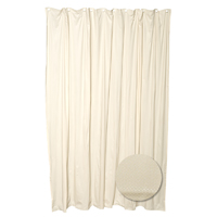 Zenith H20BB Water Repellent Shower Curtain/Liner, 70 in W X 72 in L X 0.63 in T, Polyester