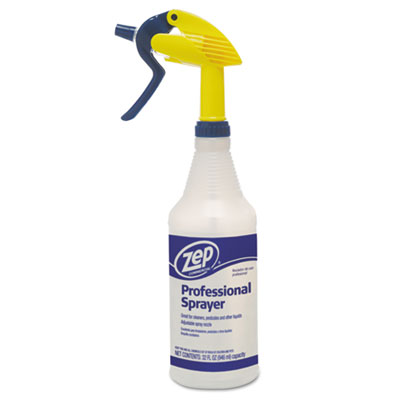 Professional Spray Bottle w/Trigger Sprayer, 32 oz, Clear Plastic
