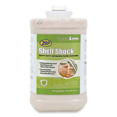 Shell Shock Heavy Duty Soy-Based Hand Cleaner, Cinnamon, 1 gal Bottle, 4/Case