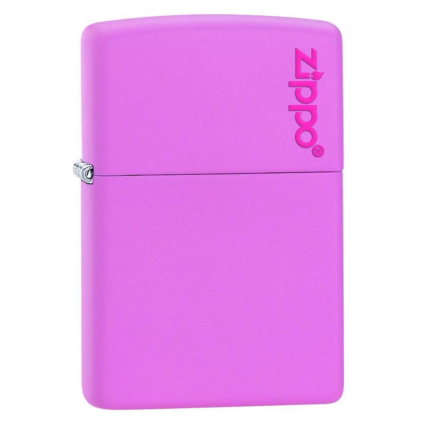 Zippo Windproof Lighter Pink Matte with Zippo Logo
