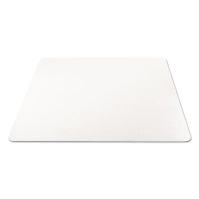 Deflecto EconoMat Chair Mat - Carpeted Floor - 60" Length x 46" Width x 62.5 mil Thickness - Rectangle - Polycarbonate - Clear