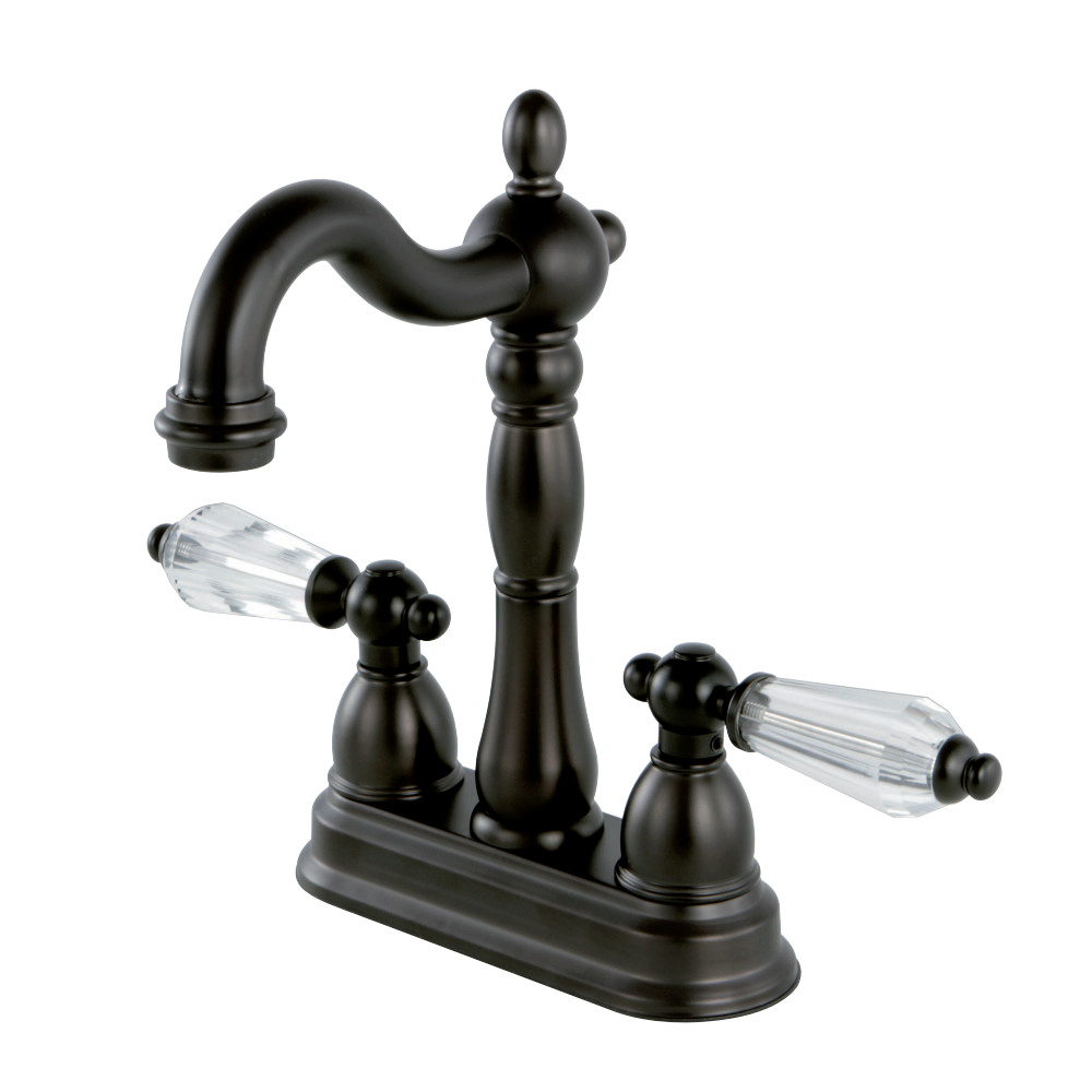 Kingston Brass KB1495WLL Wilshire Two-Handle Bar Faucet, Oil Rubbed Bronze