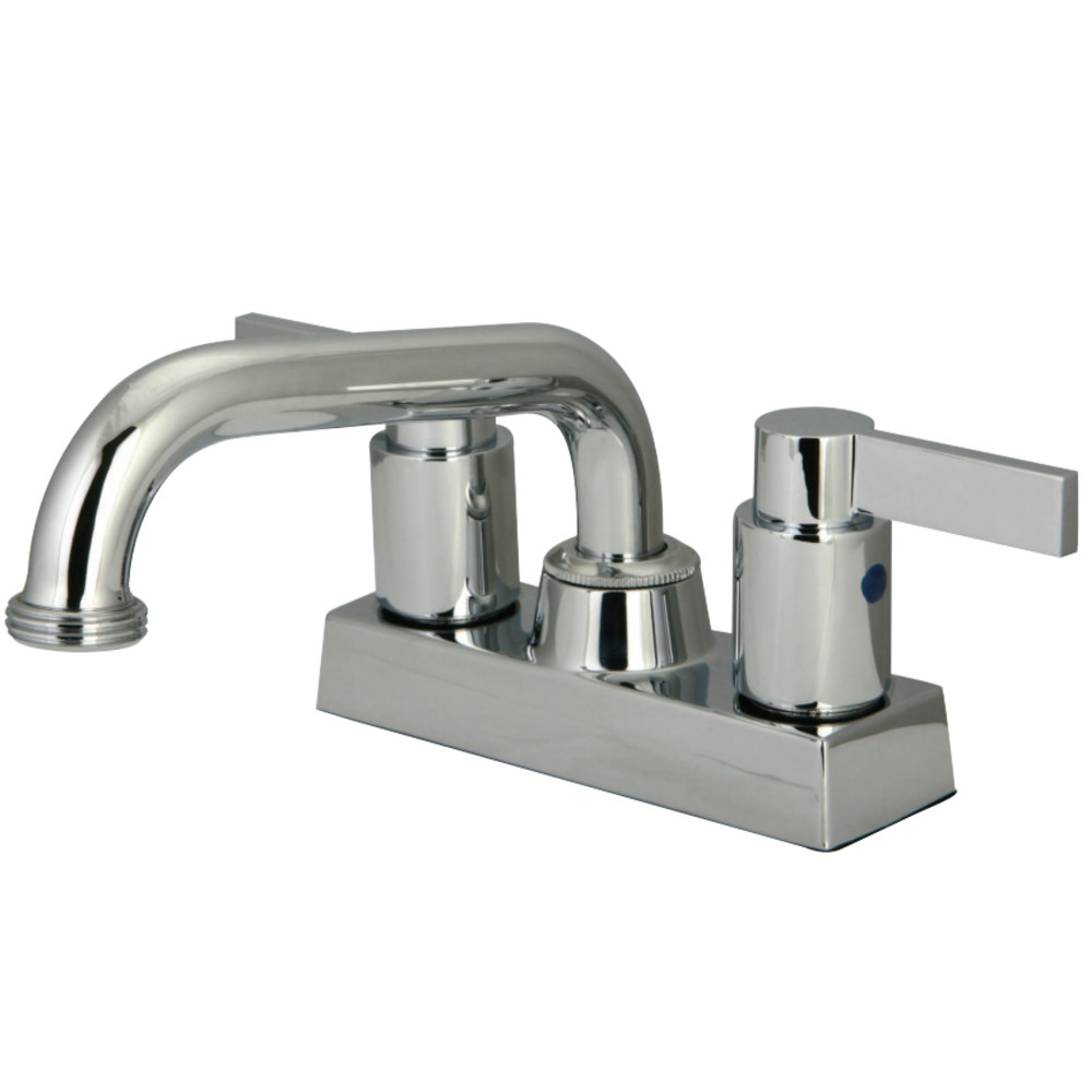 Kingston Brass KB2471NDL Two Handle 4" Centerset Laundry Faucet, Polished Chrome